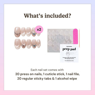 Bubbly Press-On Nails