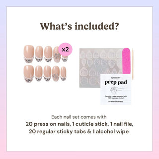 Crystal Cuff Press-On Nails