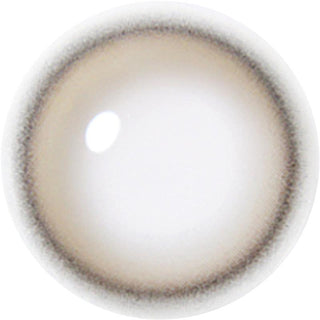 Design of the i-DOL Eyeis Ash Brown coloured contact lens from Eyecandys on a white background, showing the dotted patterns meant to mimic those of the human iris.