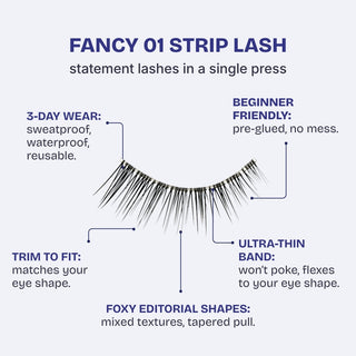Hasom First Touch pestañas de tira - Fancy 01