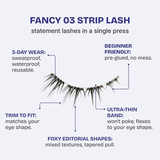 Hasom First Touch Strip Lashes - Fancy 03