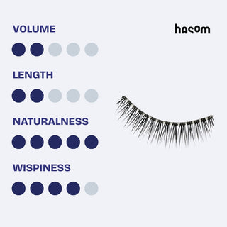 Hasom First Touch pestañas de tira - Fluffy 02