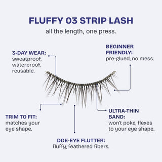 Hasom First Touch Strip Lashes - Fluffy 03