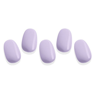 EyeCandys French Lavender Gel Nail Stickers feature a soft lavender design with a smooth, glossy finish. These easy-to-apply stickers offer a long-lasting, chip-free manicure, perfect for creating a subtle, elegant look with minimal effort.