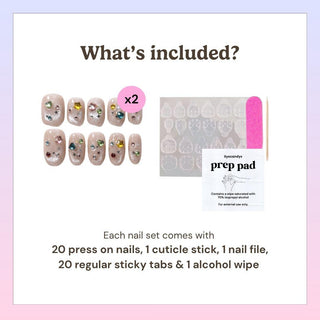 Gem-maxxed Press-On Nails