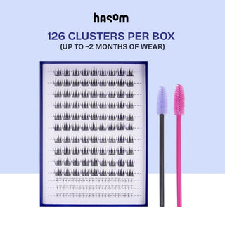 Hasom First Touch pestañas en clusters - Glossy 02