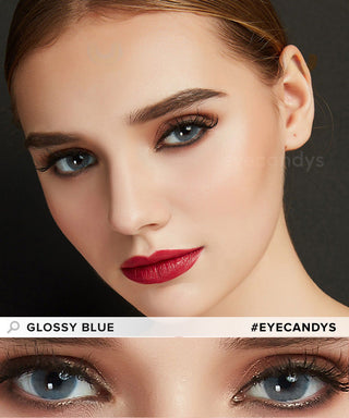 EyeCandys Glossy Blue Color Contact Lens - EyeCandys