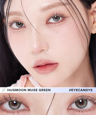 Eyesm Hugmoon Muse Green Color Contact Lens - EyeCandys