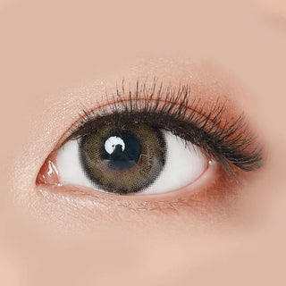 Pink Label Hey Mish Green Natural Color Contact Lens for Dark Eyes - EyeCandys