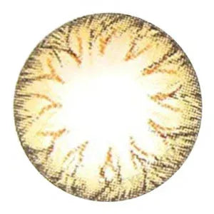 Design of the Soony Brown coloured contact lens from Eyecandys on a white background, showing the pixel detail.