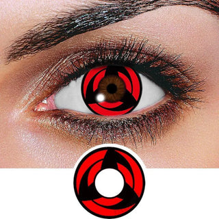 Innovision FX Sharingan Naruto Itachi Series Color Contact Lens for Dark Eyes - Eyecandys