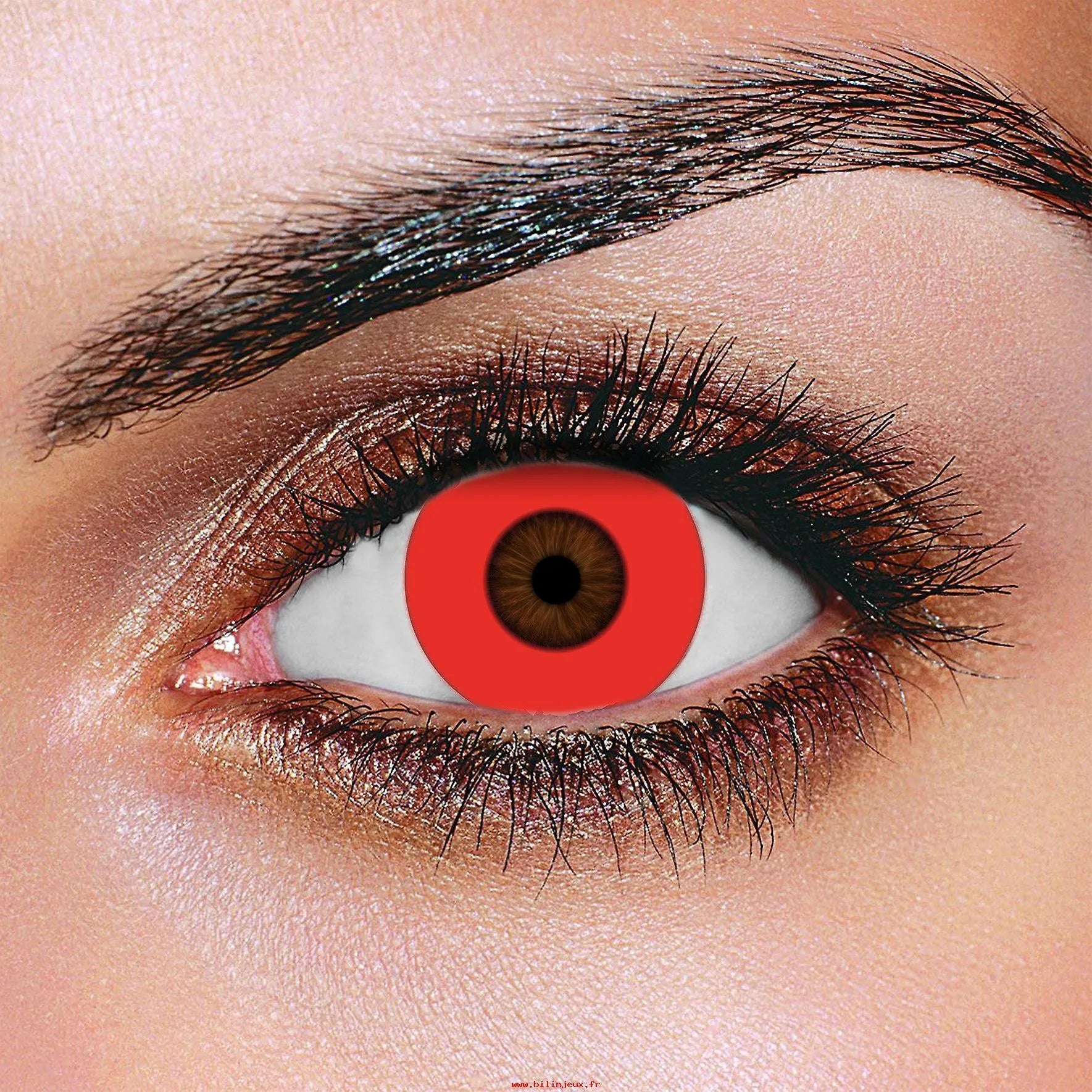 Buy Innovision FX Solid Red Halloween Contacts | EyeCandys, image size:1769x1769
