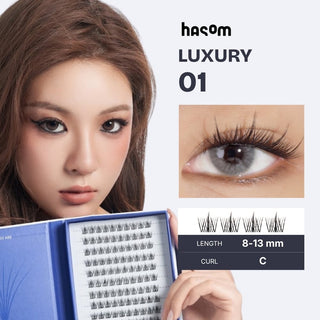 Hasom First Touch Lash Clusters - Luxury 01
