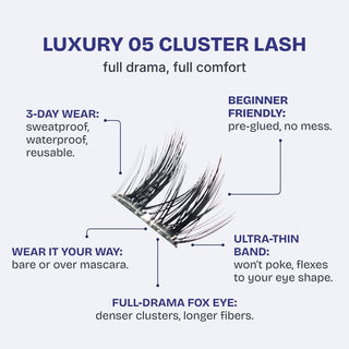 Hasom First Touch pestañas en clusters - Luxury 05
