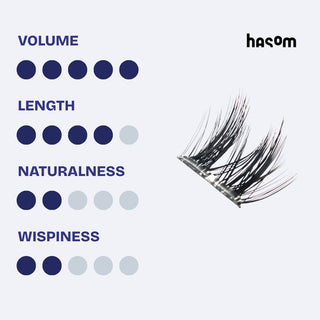 Hasom First Touch pestañas en clusters - Luxury 05