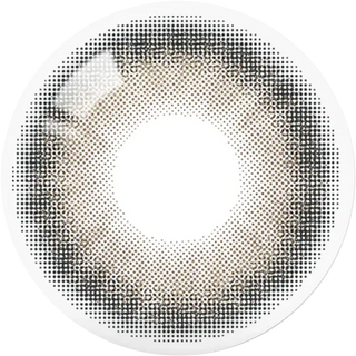 Detailed lens design of EyeCandys Olola Meow Koshort Grey colored contact lens, showing natural grey color enhancement.