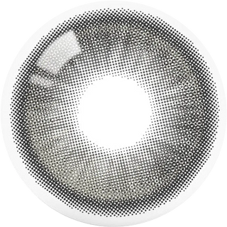 Detailed lens design of EyeCandys Olola Meow Scottish Grey colored contact lens, showing natural grey hues and lens pattern.