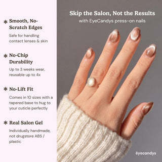 Mocha Mirror Press-On Nails