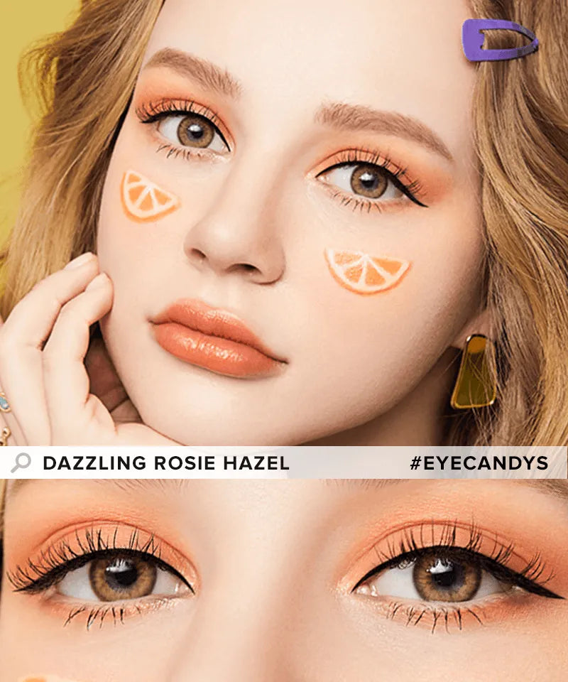 Olola Dazzling 1-Day Rosie Hazel (10pk) Natural Colour Contact