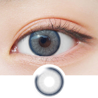 EyeCandys Pink Label Monthly Muhly Grey Color Contact Lens for Dark Eyes - Eyecandys