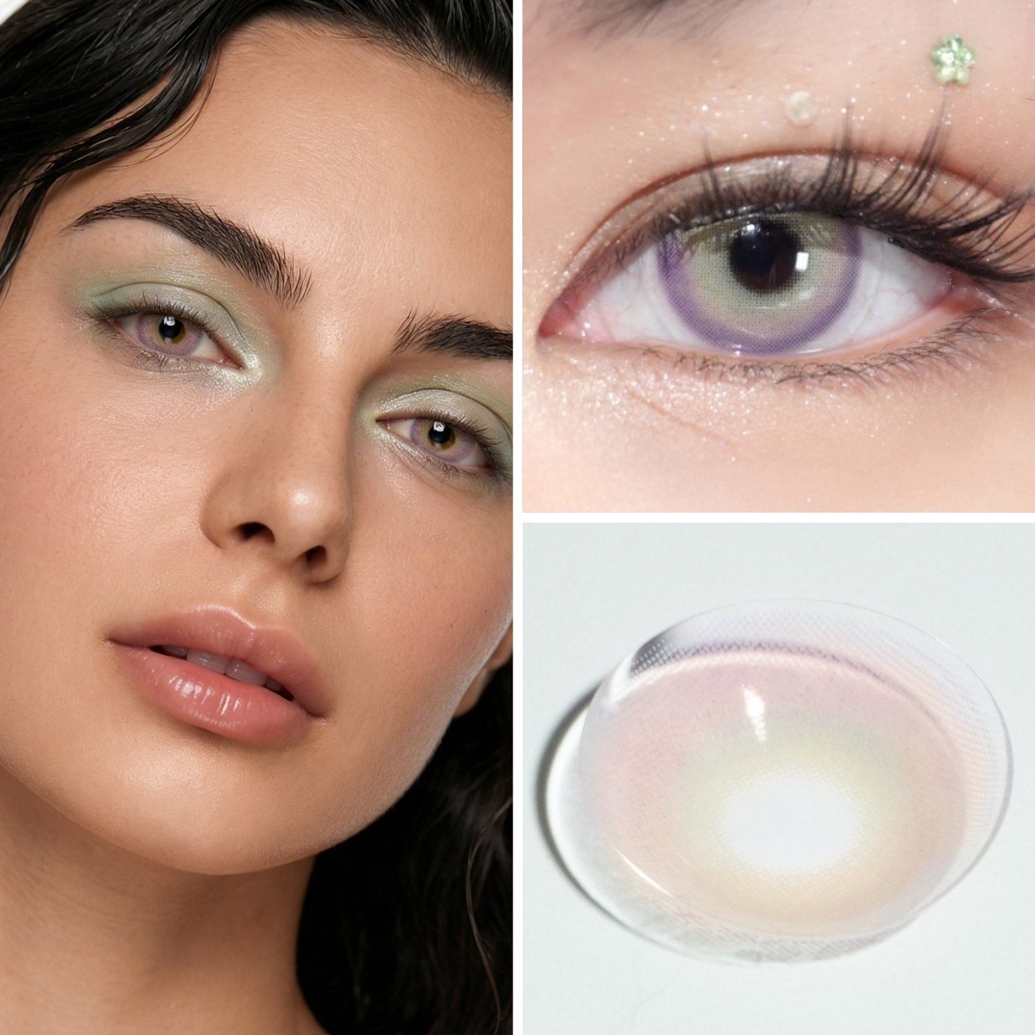 EyeCandys Pink Label Mykonos Violet Colour Contact Lenses - Circle
