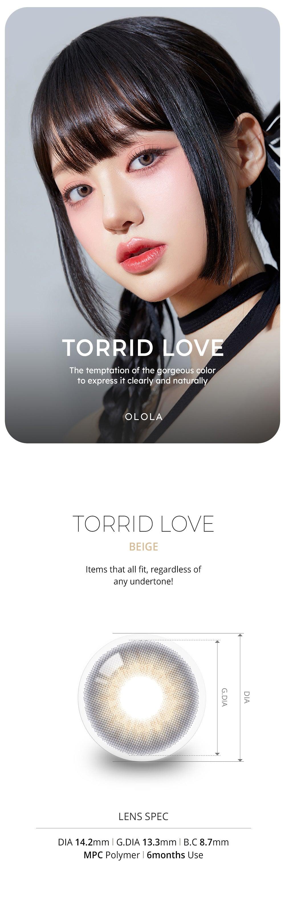 Olola Torrid Love Beige (KR) Natural Colour Contact Lens with Power (Made  in Korea) – EyeCandys®