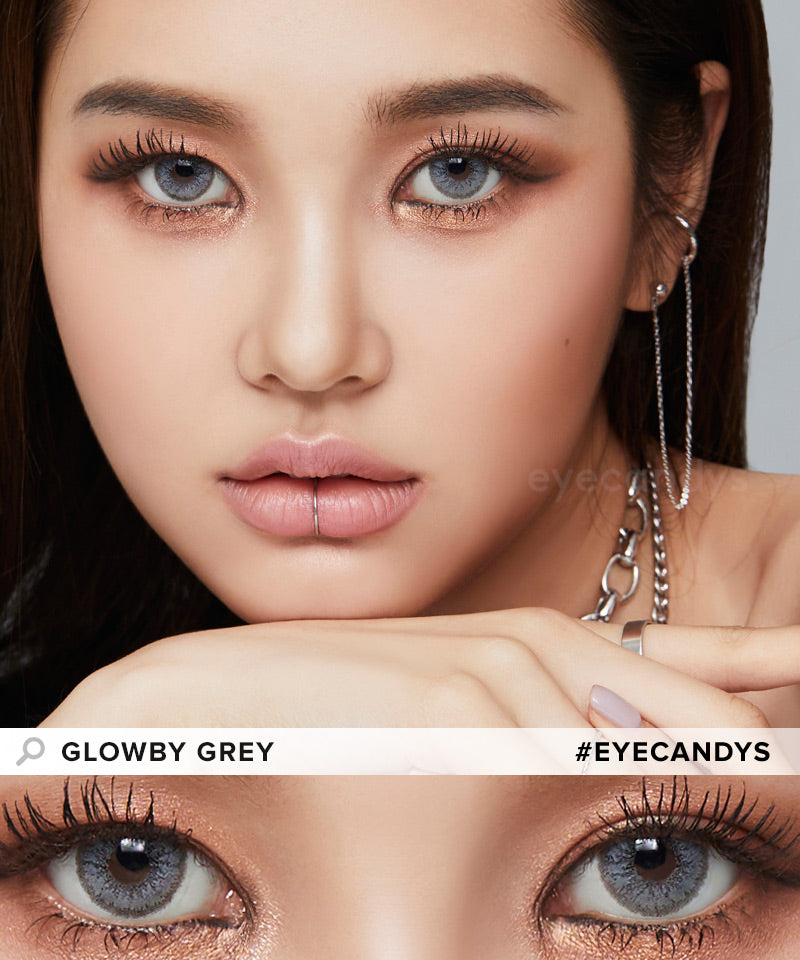 Best Brands Of Colored Contacts Circle Lenses UPDATED AUG 2022   Olola Glowby Grey Model 