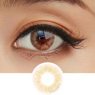 Pink Label Paris Brown (Custom Toric) Color Contact Lens - EyeCandys
