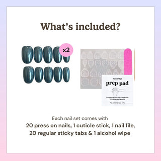 Peacock Press-On Nails