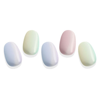 EyeCandys Pearl Skittles Gel Nail Stickers feature a colorful, pearl-inspired design. These easy-to-apply stickers offer a chic, multi-toned finish, providing a long-lasting, chip-free manicure for a playful and stylish look.