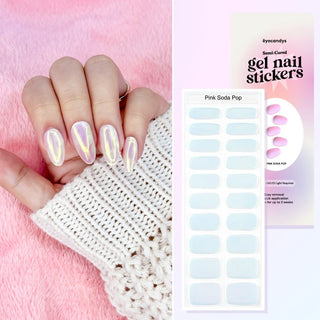 Pink Soda Pop Gel Nail Sticker Kit