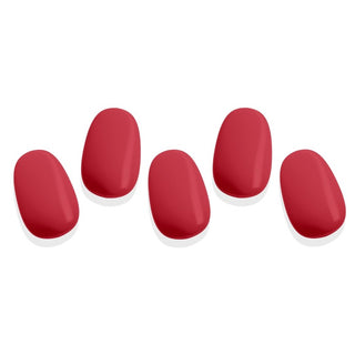 EyeCandys Red My Mind Gel Nail Stickers feature a bold, vibrant red design. These easy-to-apply stickers provide a long-lasting, chip-free finish, offering a stylish and effortless solution for quick, professional-looking manicures.