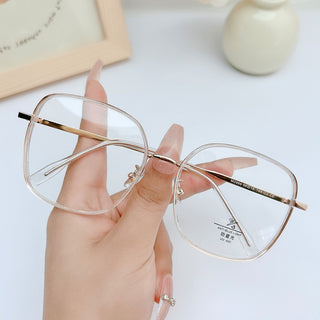 iced EyeCandys Rini Oversized Square Glasses Prescription Reading Glasses with Vintage Colorful Eyewear Frames available in Blue Light Blocking