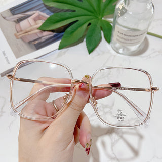 iced EyeCandys Rini Oversized Square Glasses Prescription Reading Glasses with Vintage Colorful Eyewear Frames available in Blue Light Blocking