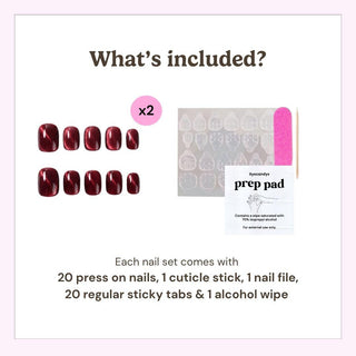 Ruby Slipper Press-On Nails