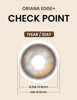 i-Sha Oriana Edge Plus 1-Day Shade Brown (10pk) Colored Contacts Circle Lenses - EyeCandys