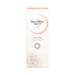EyeCandys Seed Coffret First Make Brown (10pk) prescription colored contact lens box packaging available at EyeCandys, Japanese daily disposable brown contact lenses with UV blocking, 10 pack natural cosmetic contacts for dark eyes, hydrating everyday wear