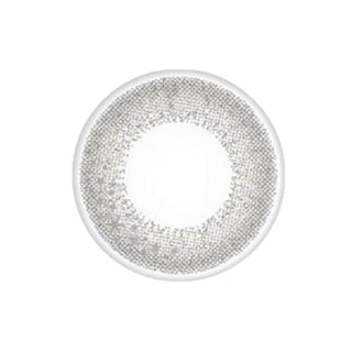 EyeCandys Seed Coffret Sheer Make Grey (10pk) prescription colored contact lens design featuring translucent grey pigments, fine brown accents, dual-tone gradient, Japanese daily disposable contact lens pattern for subtle natural eye color