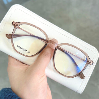Champagne EyeCandys Status Round Glasses Prescription Reading Glasses with Vintage Colorful Eyewear Frames available in Blue Light Blocking