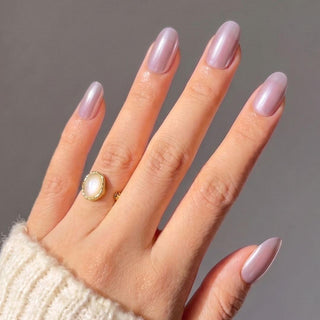 Taro Latte Press-On Nails