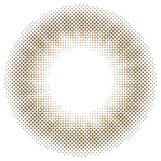 Design of the Topards 1-Day Garnet Brown (10pk) prescription coloured contact lens from Eyecandys on a white background, showing the fine pixel detail and enlarging limbal ring.