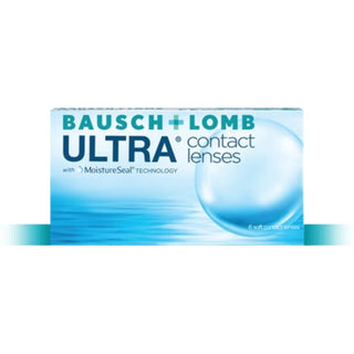 Package of Bausch & Lomb ULTRA contact lenses, featuring advanced moisture technology for ultimate comfort. Ideal for users seeking high-quality colored contacts, color contact lenses, and regular vision correction. Enhance your eye color or enjoy clear vision with these premium coloured contact lenses available at EyeCandys