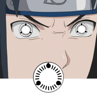 Innovision FX Sharingan Naruto Itachi Series Color Contact Lens for Dark Eyes - Eyecandys