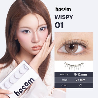 Hasom First Touch Strip Lashes - Wispy 01
