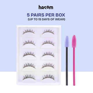 Hasom First Touch pestañas de tira - Wispy 02