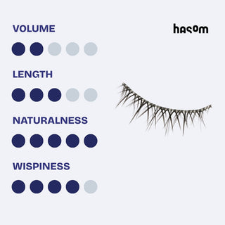 Hasom First Touch pestañas de tira - Wispy 02