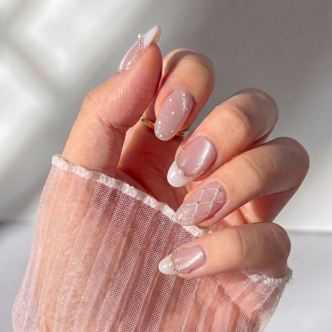 sachin and babi light blue dress Wedding Nail Ideas Every Style Of Bride Will Love main image 0