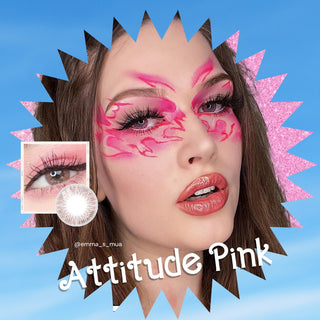 Attitude Pink colored contacts - EyeCandy's