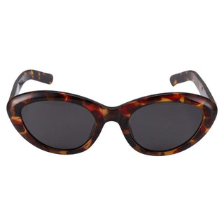 Boom Retro Cat Eye Sunglasses, feature a trendy oval-ish cat-eye shape , from EyeCandys. Pictured is the Brown Tortoiseshell color.