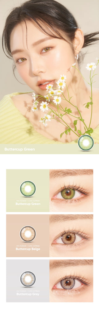 Ann365 Buttercup Green Color Contact Lens - EyeCandys